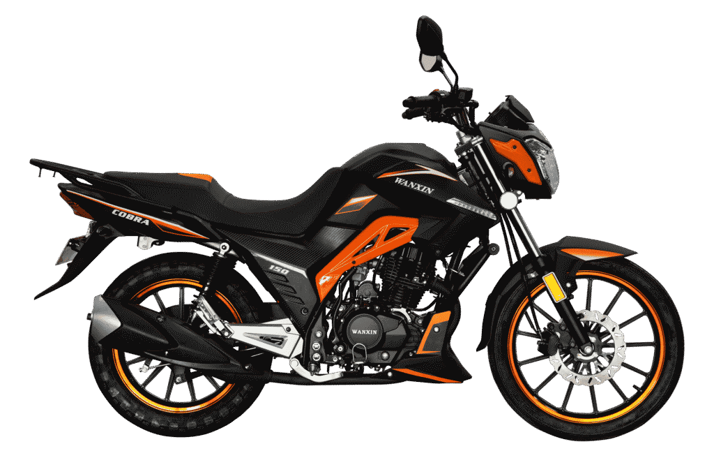 Moto pistera WANXIN Cobra 150 mecánica 150cc color naranja