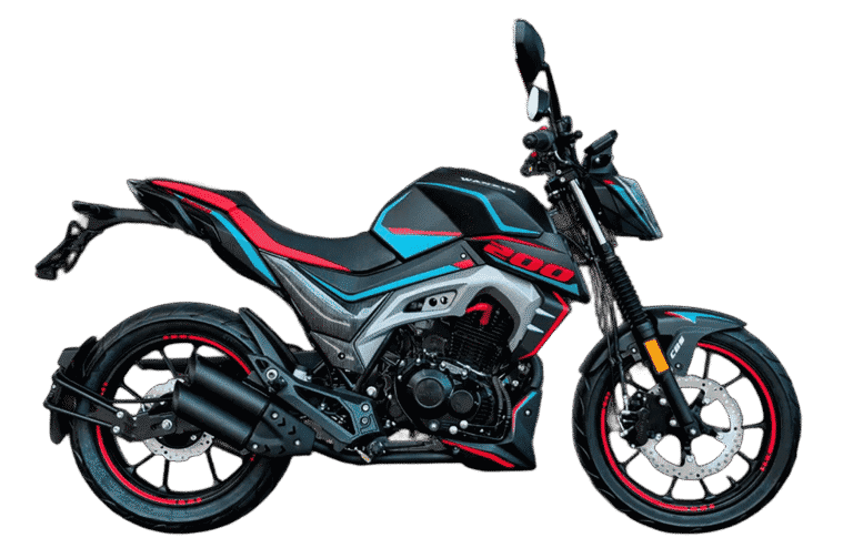 Moto WANXIN PARKOUR 200 pistera 200cc color negro y rojo
