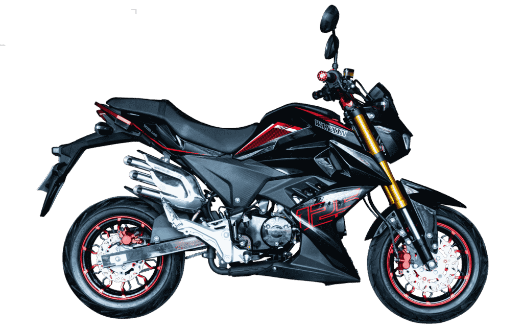 Moto pistera WANXIN TOK 125 mecánica 125cc con doble disco y barras invertidas