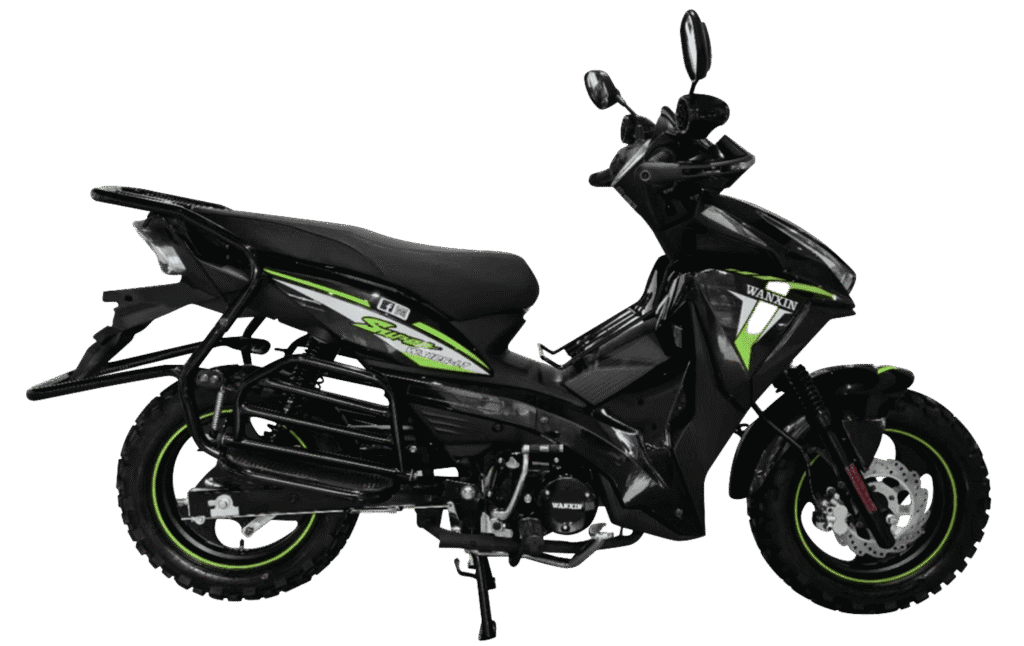 Moto semiautomática WANXIN WX 125-L7-1-PORTADA color negro 125cc