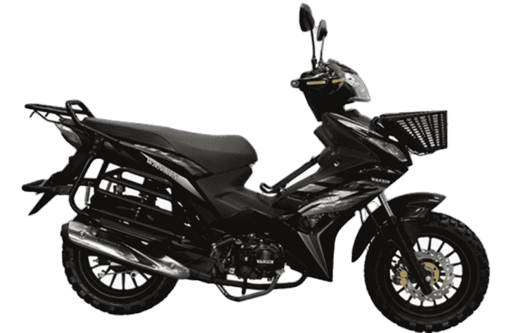 Moto semiautomática WANXIN WX 125-Z1-1-PORTADA color negro 125cc