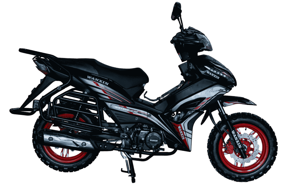 Moto semiautomática WANXIN WX 125-Z2 color negro 125cc