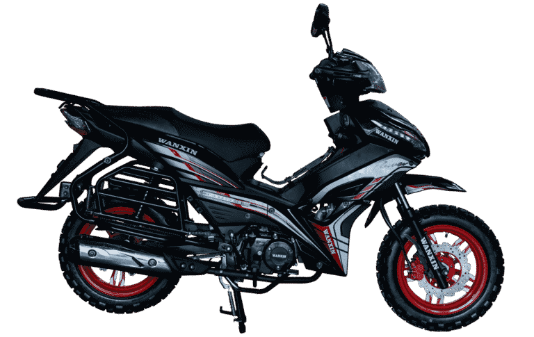 Moto semiautomática WANXIN WX 125-Z2 color negro 125cc