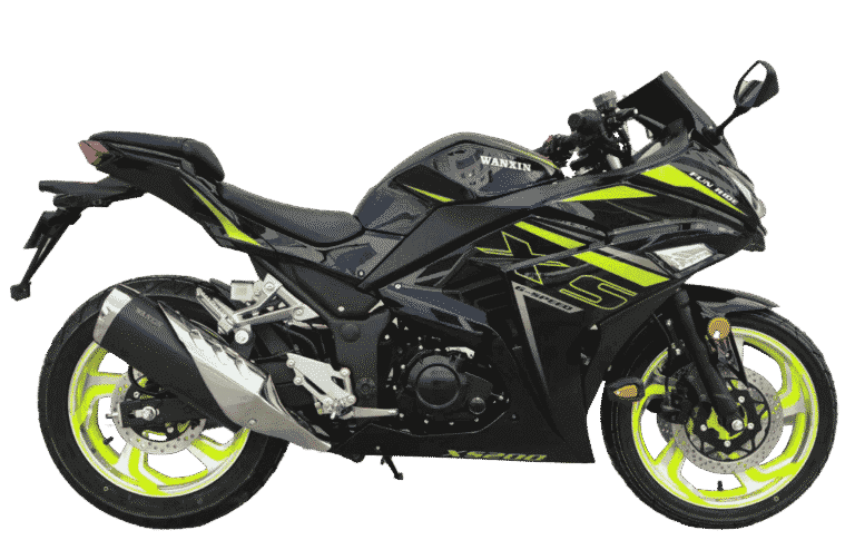 Moto Wanxin XS-200 deportiva 200cc color amarillo