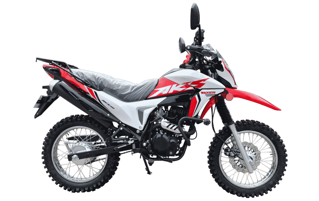 Moto Wanxin AKS 200 200 cc todoterreno con suspensión monoshock