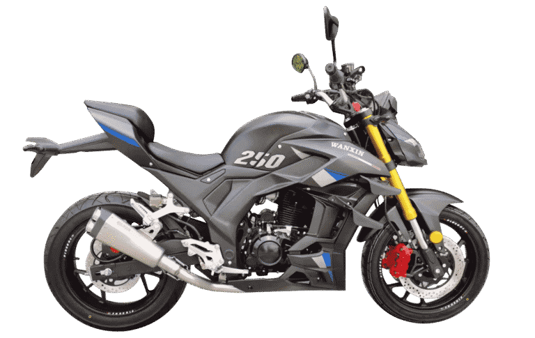 Moto Wanxin Roadblock 250 pistera 250cc color negro