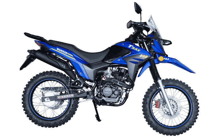 WANXIN TRAX200 moto todoterreno 200 cc azul lateral