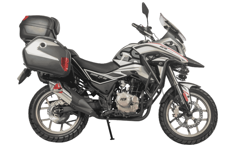 Moto JCH GS 250 color negro vista lateral