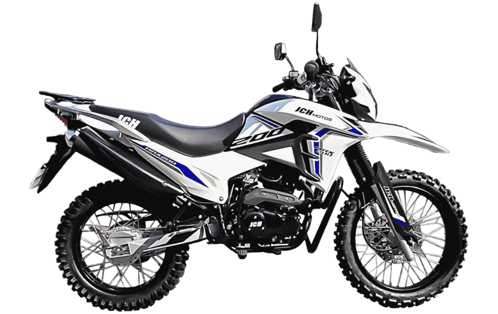Moto JCH MRX 200 todoterreno 197cc color blanco