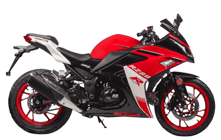 Moto JCH RZ8B-250 deportiva 250cc color negro-rojo