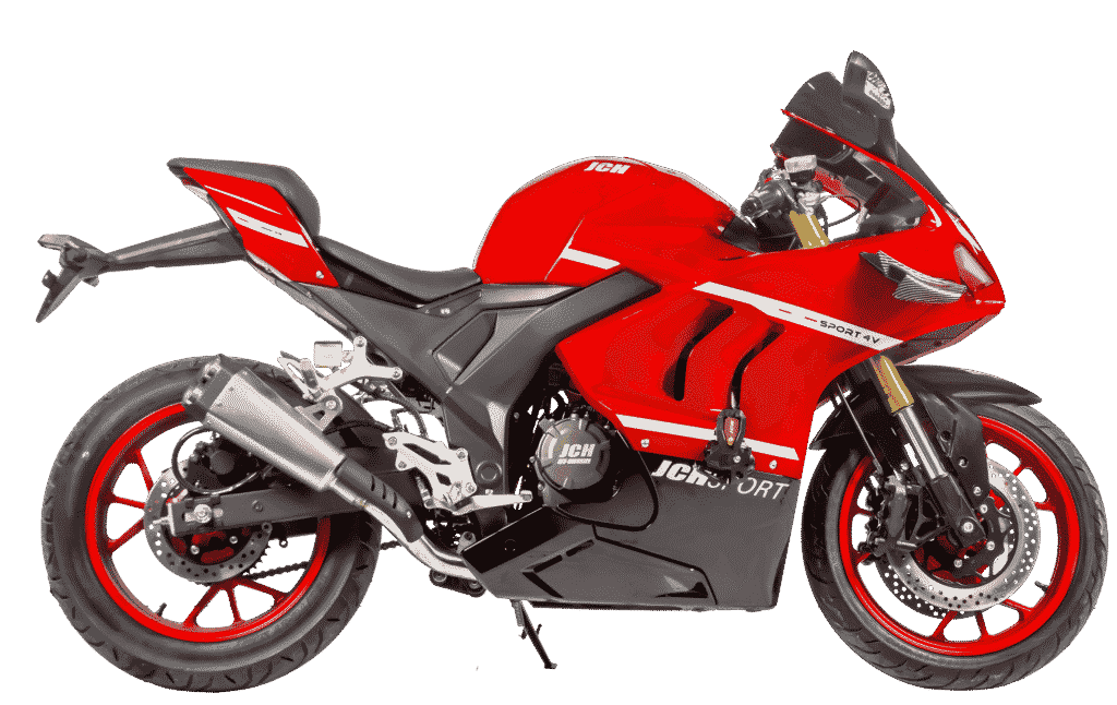 Moto JCH Sport 250 4V color negro-rojo