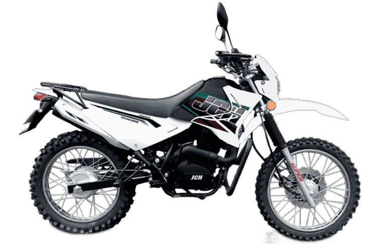 Moto JCH Titan 200 color blanco con motor 197 cc