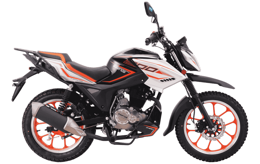 Ssenda P-Terra 200 motocicleta 200 cc color blanco