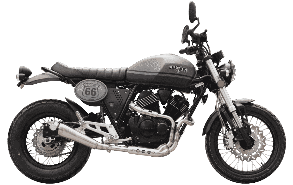 Ssenda Patagonia 250 V8 moto custom bicilíndrica EFI