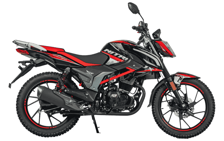 Moto JCH Nitrox 200 color negro y rojo en Perú