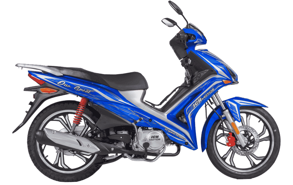 Moto JCH ONE 125 semiautomática color azul