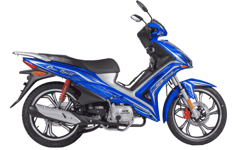 Moto JCH ONE 125 semiautomática color azul