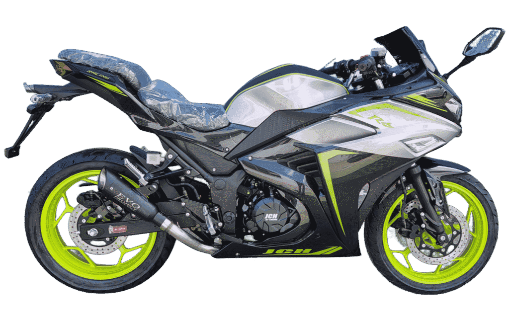 JCH R6-200 motocicleta deportiva 200cc color amarillo