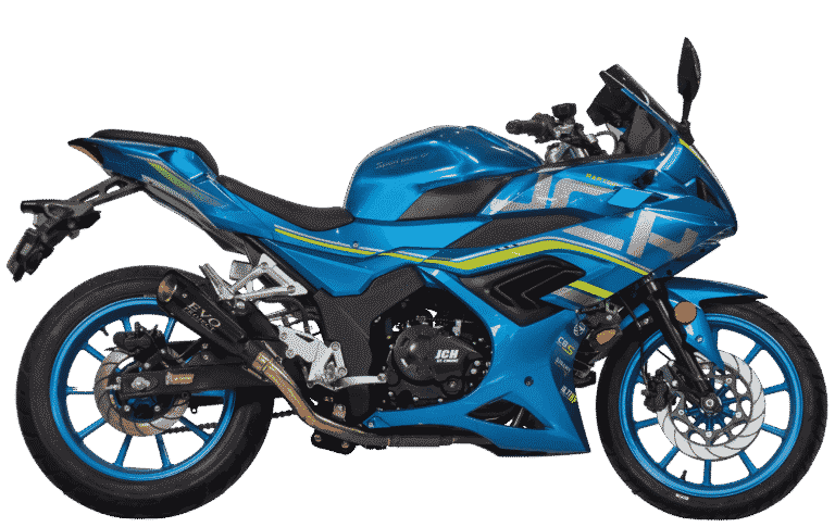 Moto JCH Raptor 250 deportiva 249.9 cc color azul