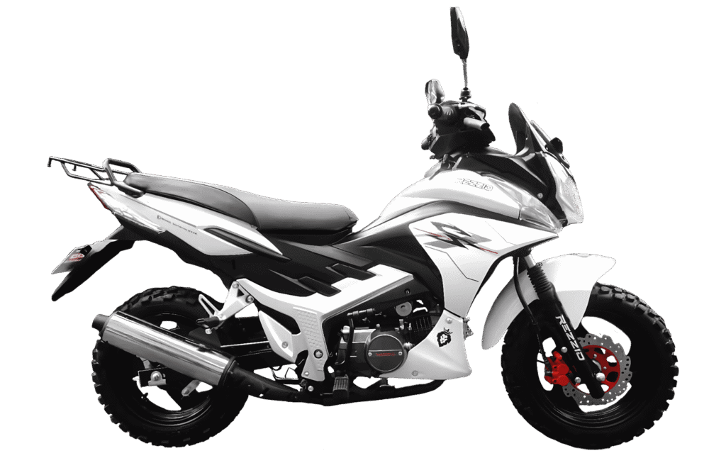 Moto Rezzio Rocket 125 semiautomática color blanco