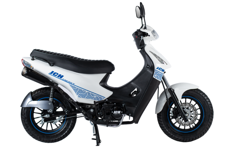 Moto JCH Energy 110 semiautomática color blanco