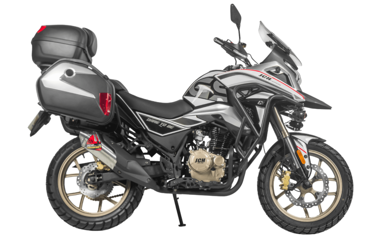 Moto JCH GS 250 color negro vista lateral