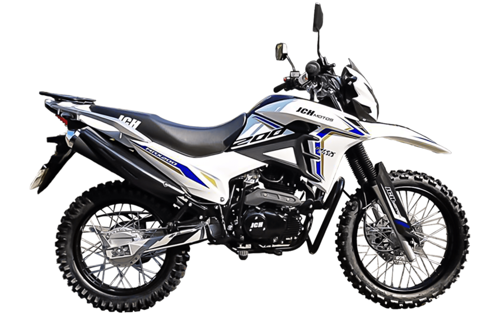 Moto JCH MRX 200 todoterreno 197cc color blanco