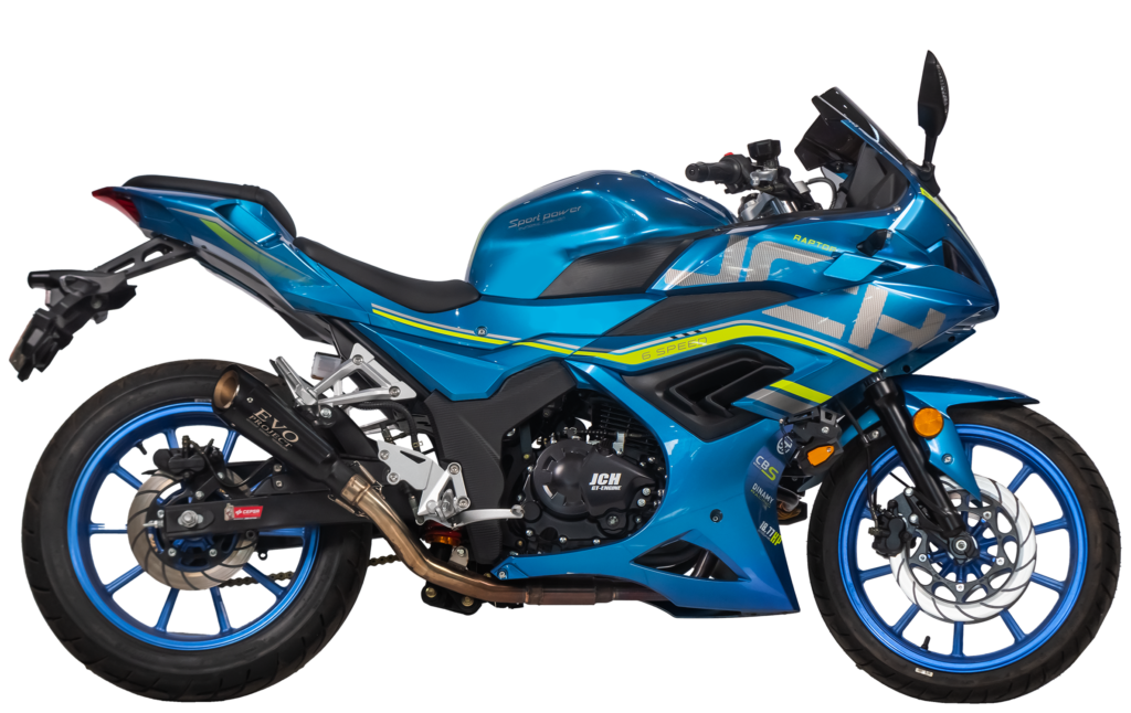 Moto JCH Raptor 250 deportiva 249.9 cc color azul