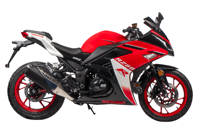 Moto JCH RZ8B-250 deportiva 250cc color negro-rojo