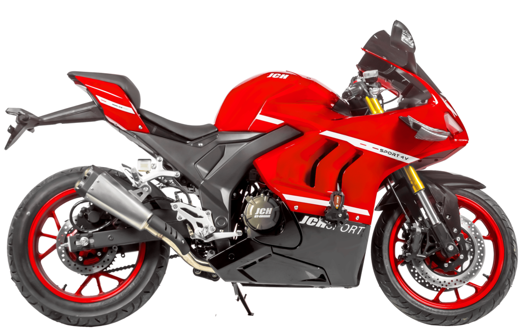 Moto JCH Sport 250 4V color negro-rojo