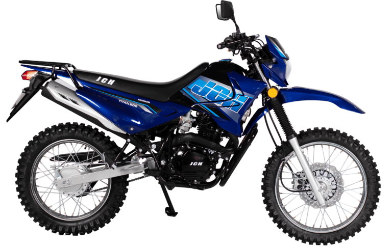 Moto JCH Titan 200 color blanco con motor 197 cc