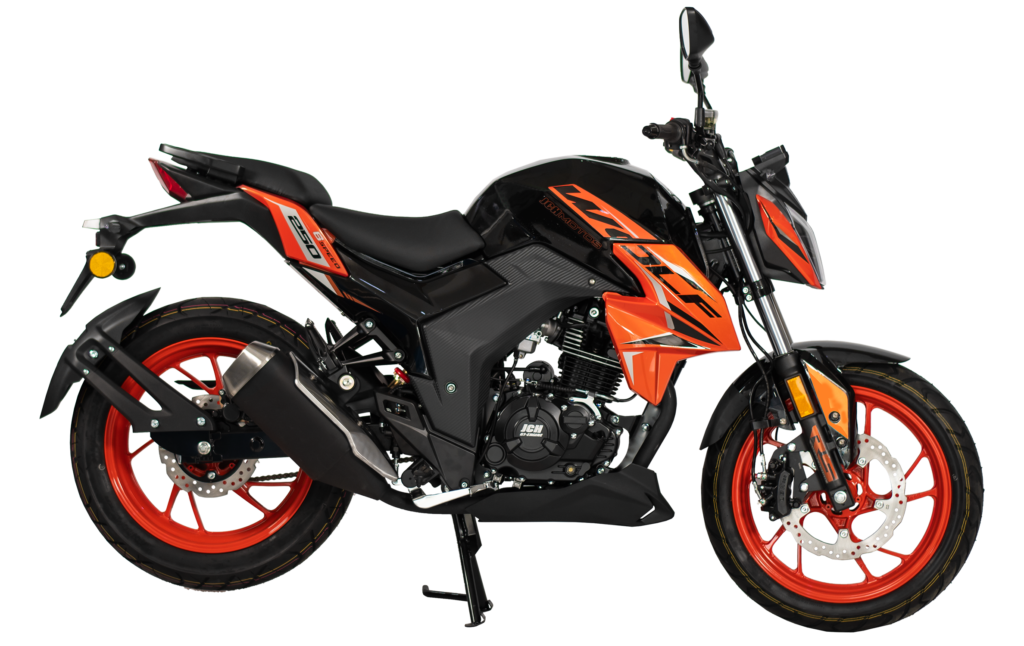 Moto JCH Wolf 250 color negro vista lateral