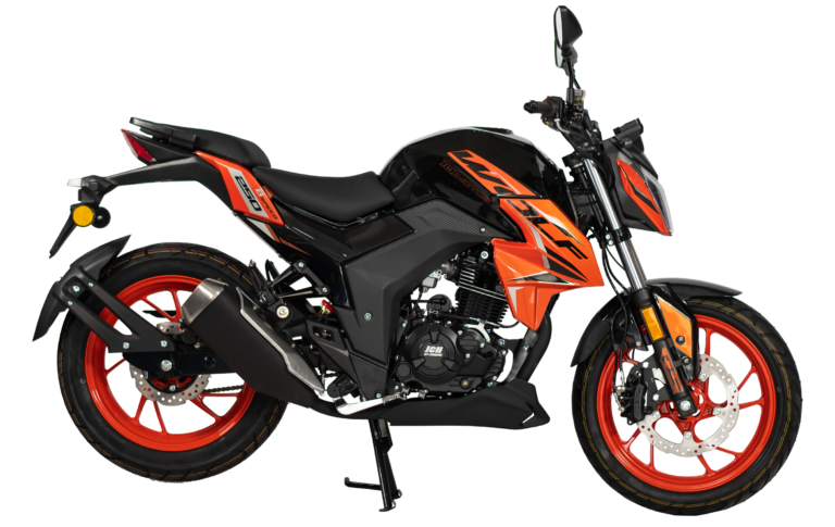 Moto JCH Wolf 250 color negro vista lateral