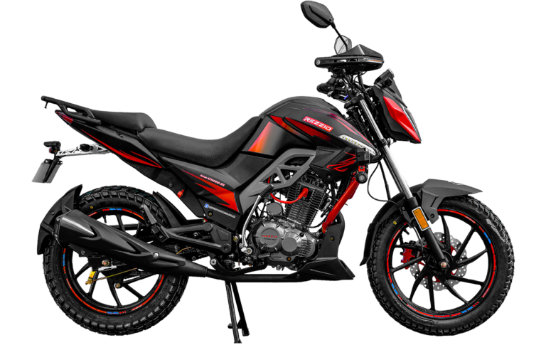 Moto Rezzio Athorm 6G 200 color rojo lateral