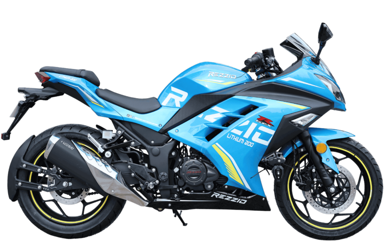 Moto Rezzio Lithium 200 deportiva 200 cc color celeste