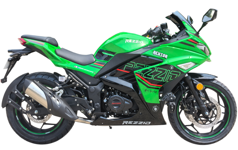 Moto Rezzio Rextor 200 deportiva 200 cc color verde