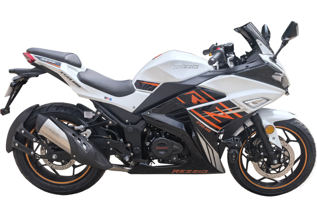 Moto Rezzio Star 200 deportiva 200 cc color blanco