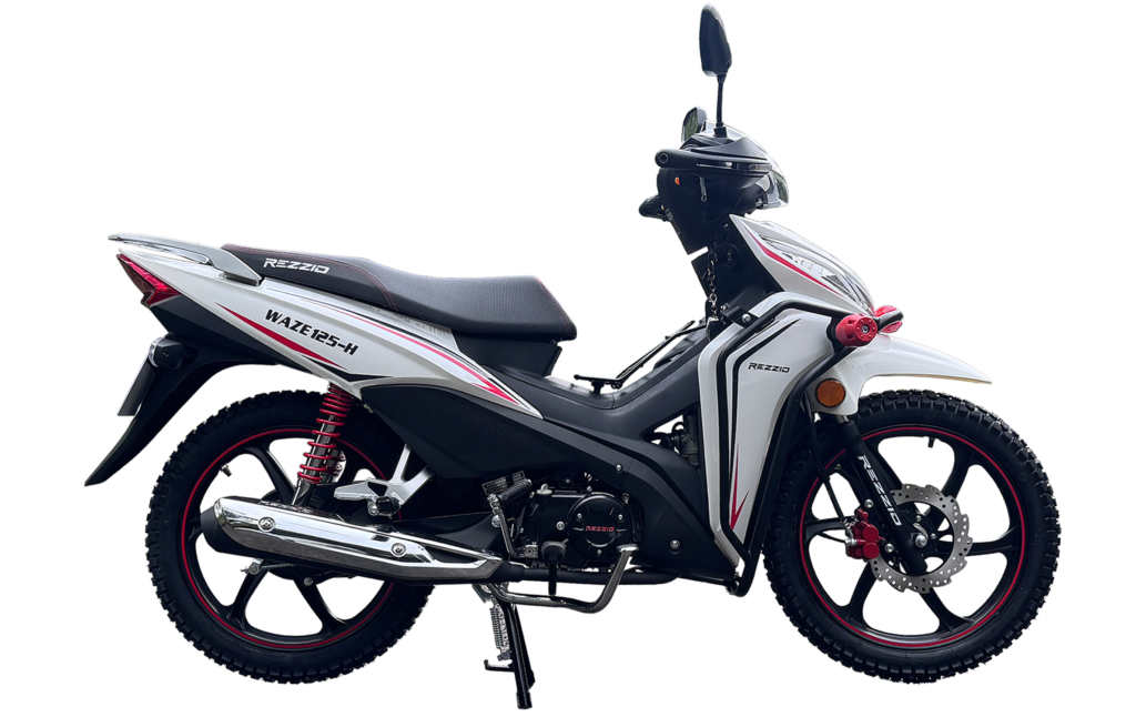 Moto Rezzio Waze 125H semiautomática 125 cc color blanco
