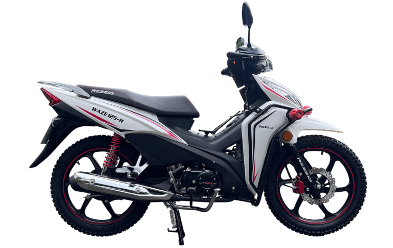 Moto Rezzio Waze 125H semiautomática 125 cc color blanco