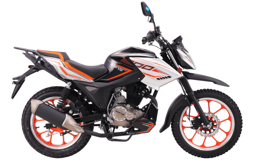 Ssenda P-Terra 200 motocicleta 200 cc color blanco