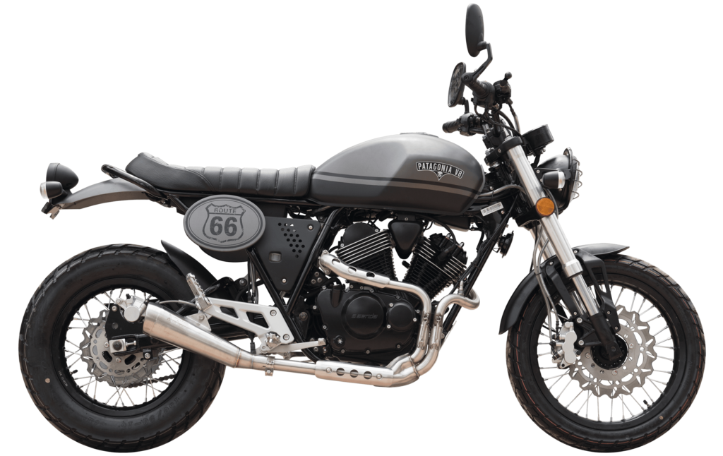 Ssenda Patagonia 250 V8 moto custom bicilíndrica EFI