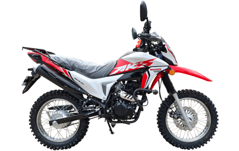 Moto Wanxin AKS 200 200 cc todoterreno con suspensión monoshock