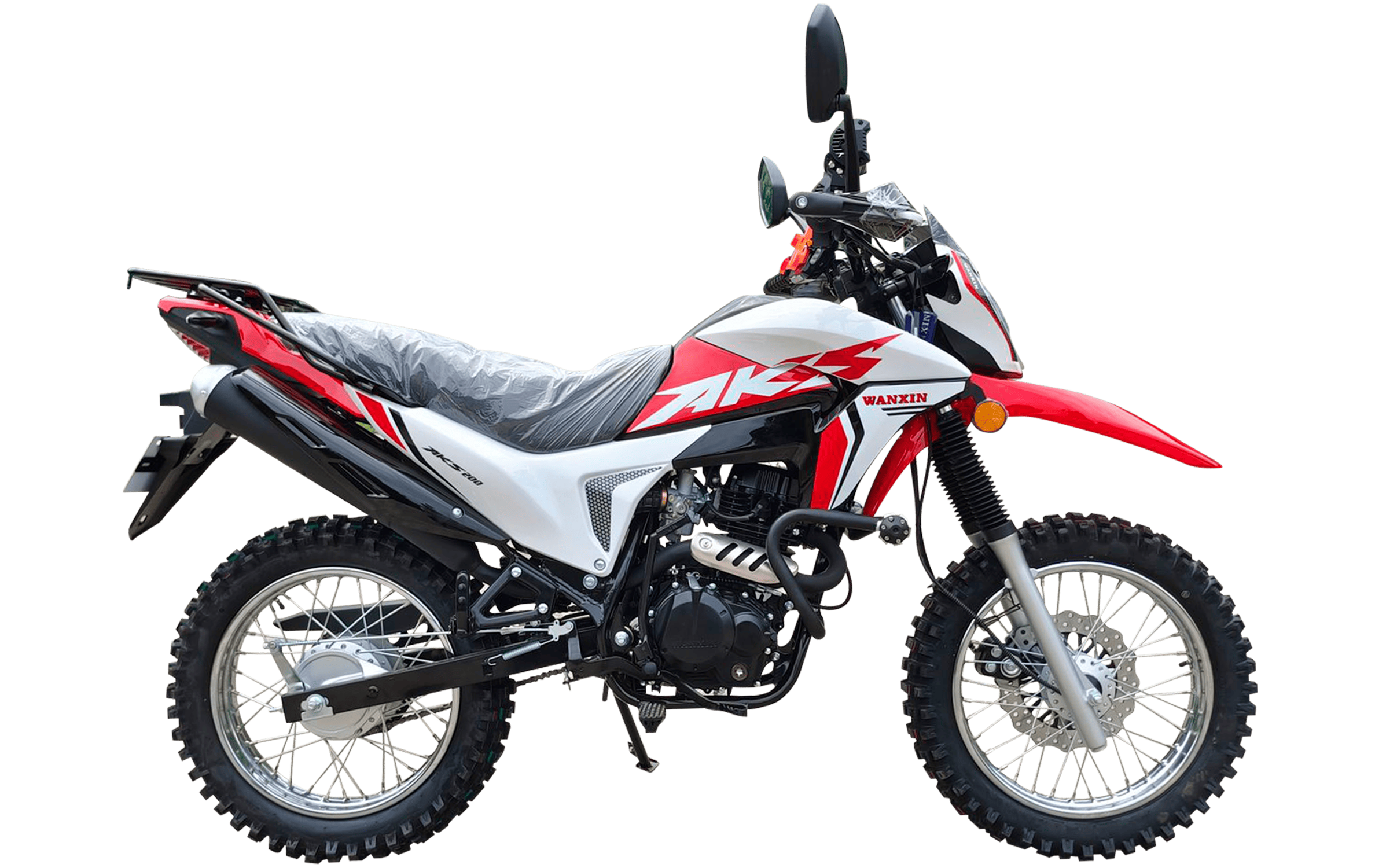 Wanxin AKS 200 – Moto todoterreno 200 cc con suspensión monoshock
