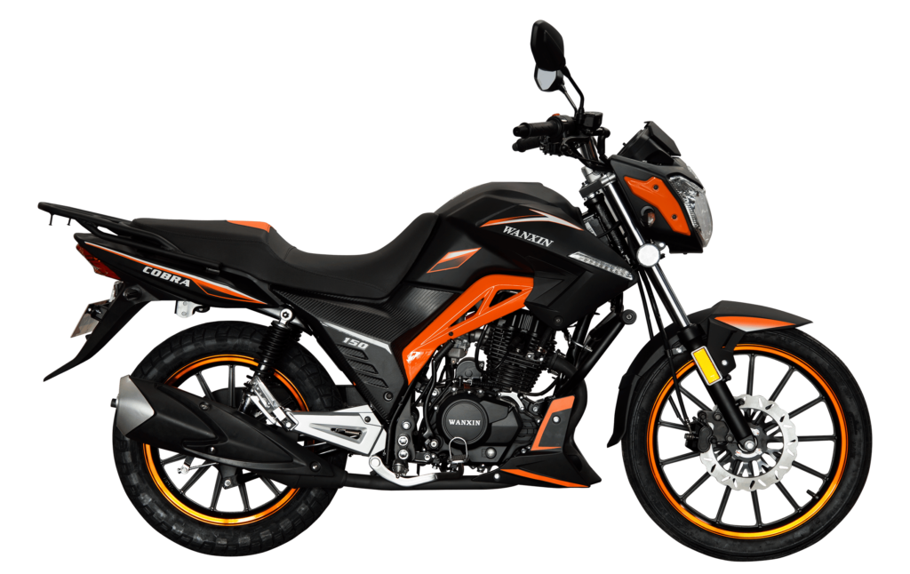 Moto pistera WANXIN Cobra 150 mecánica 150cc color naranja