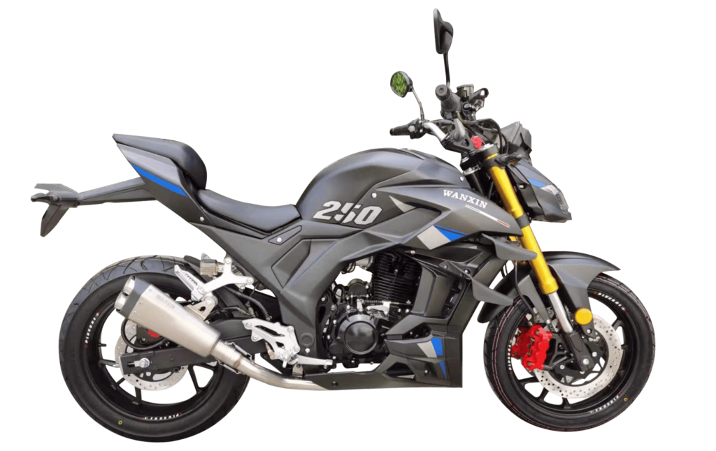 Moto Wanxin Roadblock 250 pistera 250cc color negro