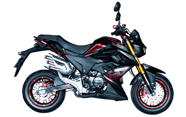 Moto pistera WANXIN TOK 125 mecánica 125cc con doble disco y barras invertidas