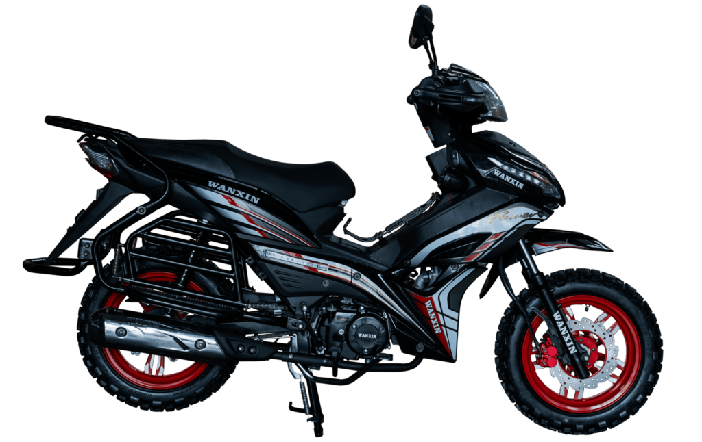 Moto semiautomática WANXIN WX 125-Z2 color negro 125cc