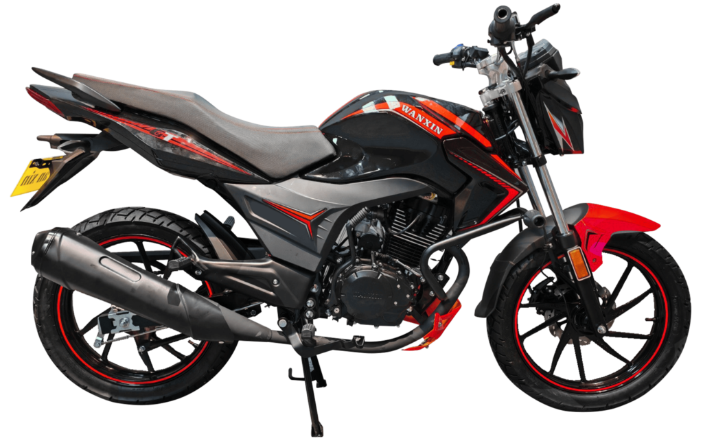Moto WANXIN WX 200-31GT pistera 200cc color negro Ricsu Motos Perú.