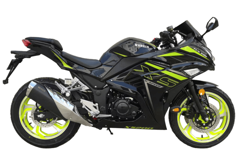 Moto Wanxin XS-200 deportiva 200cc color amarillo